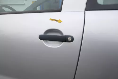VW Fox 5Z Tür vorne links Fahrertür silber LA7W (167483)