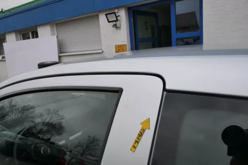 VW Fox 5Z Tür vorne links Fahrertür silber LA7W (167483)