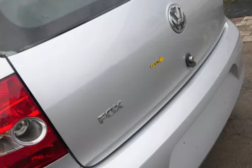 VW Fox 5Z Heckklappe Kofferraumklappe Klappe hinten + Scheibe silber LA7W (167485)