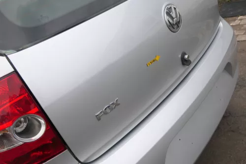 VW Fox 5Z Heckklappe Kofferraumklappe Klappe hinten + Scheibe silber LA7W (167485)