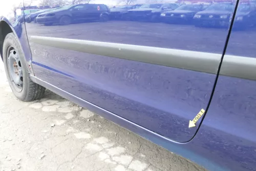 VW Polo 9N 9N3 Tür vorne links Fahrertür 2/3-Türer blau LB5N ohneAnbautei (167549)