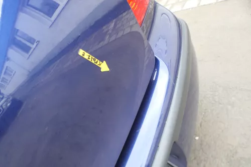 VW Polo 9N3 9N Heckklappe Kofferraumklappe Klappe blau LB5N - Scheibe ohne (167550)