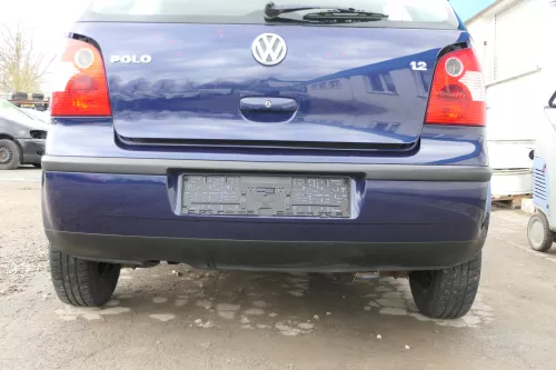 VW Polo 9N 9N3 Stoßstange Heckstoßstange hinten blau LB5N indigoblau