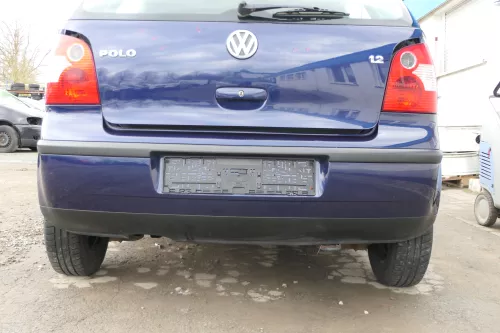 VW Polo 9N 9N3 Stoßstange Heckstoßstange hinten blau LB5N indigoblau