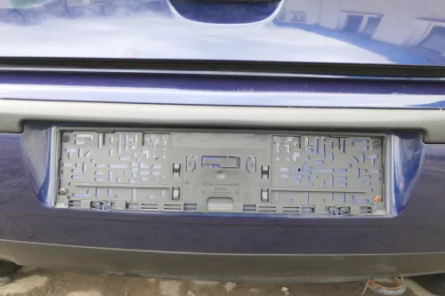 VW Polo 9N 9N3 Stoßstange Heckstoßstange hinten blau LB5N indigoblau (167551)