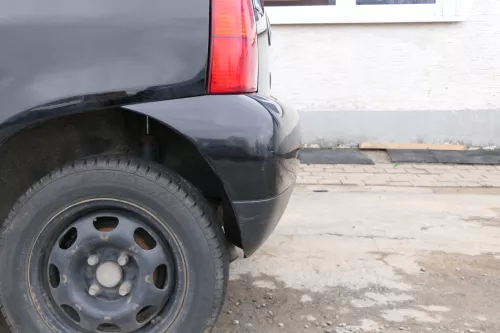 VW Lupo Stoßstange hinten Heckstoßstange Stoßfänger schwarz L041 (167569)