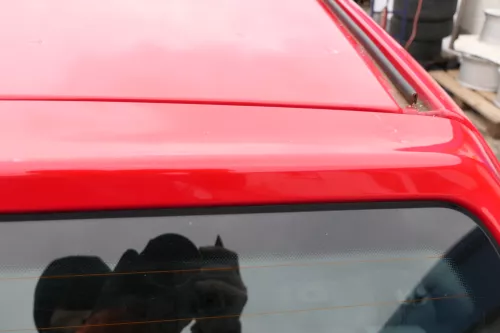 VW Polo 6N Heckklappe Klappe hinten Kofferraumklappe mit Scheibe rot LP3G (167623)