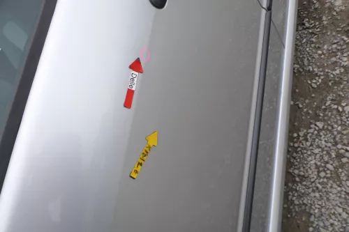 Fabia 6Y Kombi + Limousine Tür vorne links Fahrertür grau LF7T silber ohneAnba (167708)