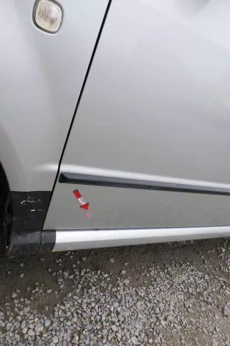 Fabia 6Y Kombi + Limousine Tür vorne links Fahrertür grau LF7T silber ohneAnba (167708)