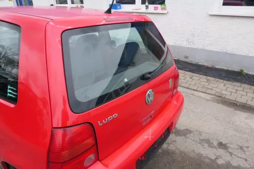 VW Lupo 6X Heckklappe Klappe Kofferraumklappe Scheibe rot LP3G (167740)