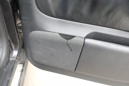 1x Audi A6 4B Türverkleidung Verkleidung Tür hinten rechts Leder onyx (167802)