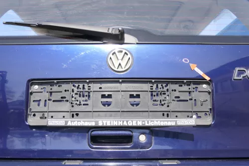 VW Polo 6N Heckklappe Klappe hinten Kofferraumklappe mit Scheibe blau LB5N (167853)