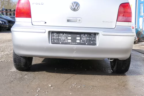 VW Polo 6N2 Stoßstange hinten Heckstoßstange Stoßfänger silber LA7W