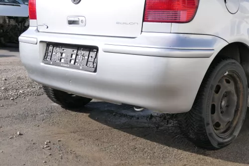 VW Polo 6N2 Stoßstange hinten Heckstoßstange Stoßfänger silber LA7W (167873)
