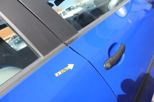 Skoda Fabia 5J Limousine Tür hinten rechts blau LF5K (167890)