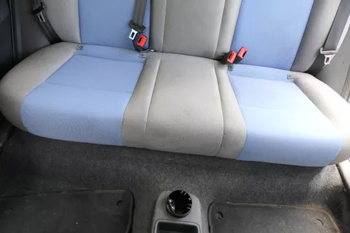 Skoda Fabia 5J 5itz Sitze hinten Rückbank Rücksitzbank 3 Punkt Gurt Isofix blau (167895)