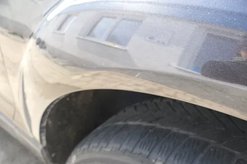 Audi Q7 4L Kotflügel vorne rechts lavagrau LZ7L grau S-line (167947)