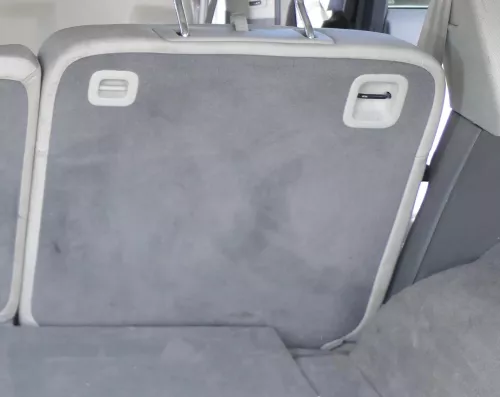 Audi Q7 4L Sitz Rücksitz hinten rechts grau achatgrau Leder Sitzheizung (168008)