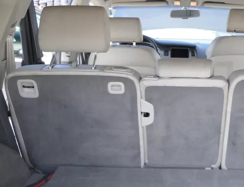 Q7 4L Sitz Rücksitz hinten links + mitte grau achatgrau Leder Sitzheizung Gurt (168009)