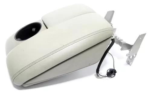Audi Q7 4L Mittelarmlehne Armlehne original grau lichtgrau Leder S-line (168036)