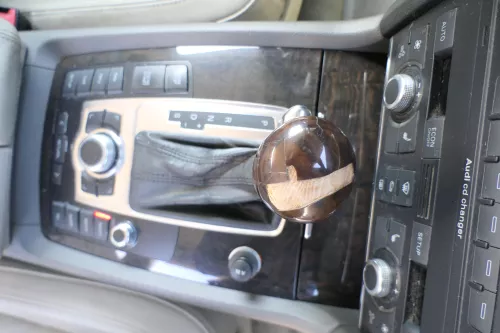 Audi Q7 4L Verkleidung Klappe Abdeckung Dekor Holz Optik tamo dunkelbraun (168076)