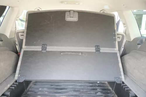 Audi Q7 4L Kombi Verkleidung Teppich Kofferraum Kofferraumteppich grau achatgrau (168110)