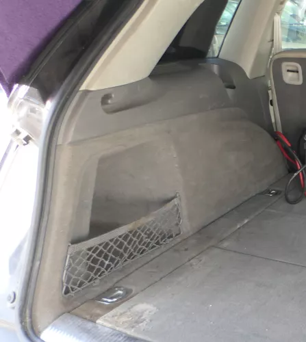 Audi Q7 4L Abdeckung Verkleidung Kofferraum hinten links Seite grau achatgrau