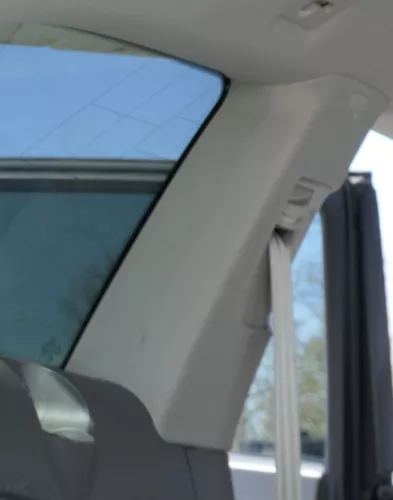 Q7 4L C-Säulen Verkleidung hinten links oben Abdeckung um Gurt lichtgrau grau (168119)