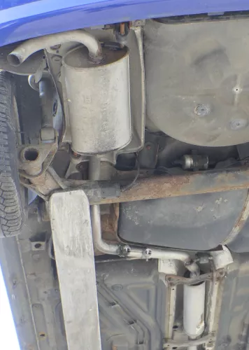 VW Polo 6N2 Auspuff hinten Endschalldämpfer Benziner MItteltopf (168246)