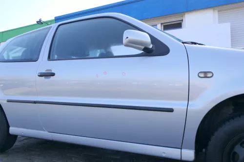 VW Polo 6N 6N2 Tür vorne rechts Beifahrertür 2/3-Türer silber LB7Z ohneAnbauteil