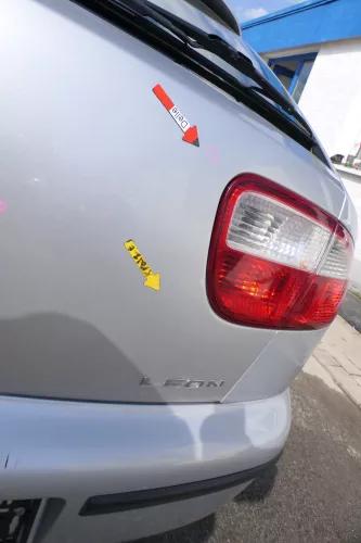 Seat Leon 1M Heckklappe Klappe hinten Kofferraumklappe grau silber LS7N Spoiler (168289)