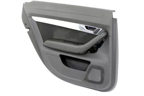 1x Audi A6 4F Türverkleidung Verkleidung Tür hinten links schwarz (168346)
