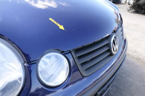 VW Polo 9N Motorhaube Klappe Haube vorne blau LB5N bis ca. Bj. 2004 (168360)
