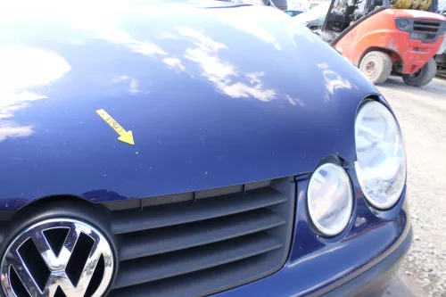 VW Polo 9N Motorhaube Klappe Haube vorne blau LB5N bis ca. Bj. 2004 (168360)