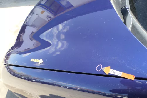 VW Polo 9N Motorhaube Klappe Haube vorne blau LB5N bis ca. Bj. 2004 (168360)