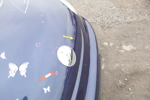 VW New Beetle 9C Motorhaube Klappe vorne blau lila LG5T (168407)