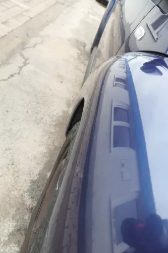 VW New Beetle 9C Kotflügel vorne rechts blau lila LG5T 1C0821104H (168409)