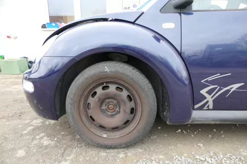 VW New Beetle 9C Kotflügel vorne links blau lila LG5T 1C0821103H