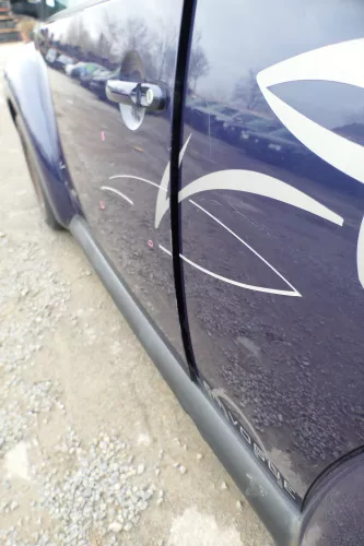 VW New Beetle 1C 9C Tür vorne links Fahrertür blau lila LG5T - OHNE Anbauteile (168413)