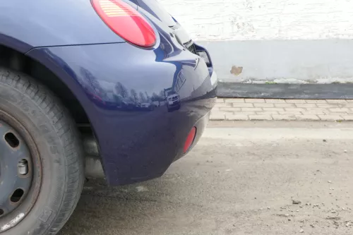 VW New Beetle 9C Stoßstange hinten Stoßfänger blau lila LG5T Heckstoßfänger (168416)