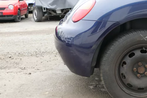 VW New Beetle 9C Stoßstange hinten Stoßfänger blau lila LG5T Heckstoßfänger (168416)