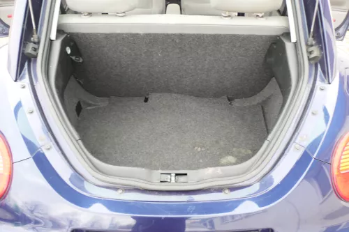 VW New Beetle 9C Sitz Sitze hinten Rückbank Rücksitzbank Lehne grau (168423)