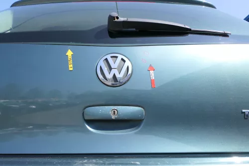 VW Polo 9N3 9N Heckklappe Kofferraumklappe Klappe grün LA6L ohne Anbauteile (168495)