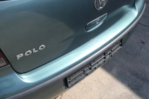 VW Polo 9N 9N3 Stoßstange Heckstoßstange hinten blau grün LA6L (168496)