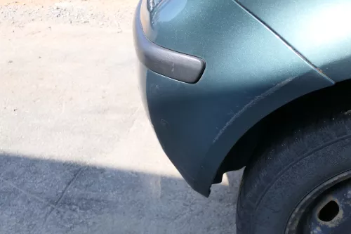 VW Polo 9N 9N3 Stoßstange Heckstoßstange hinten blau grün LA6L (168496)