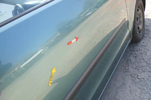 Polo 9N 9N3 Tür vorne rechts Beifahrertür 2/3-Türer grün LA6L ohneAnbauteile (168499)