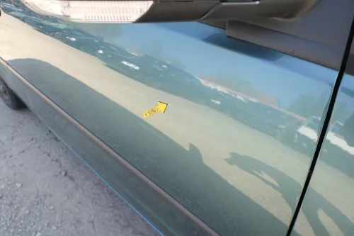 Polo 9N 9N3 Tür vorne rechts Beifahrertür 2/3-Türer grün LA6L ohneAnbauteile (168499)