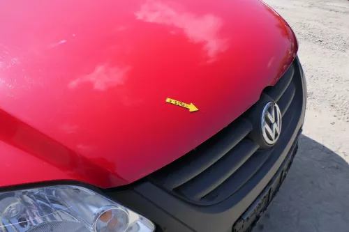 VW Fox 5Z Motorhaube Klappe vorn vorne rot LY3D Haube (168515)