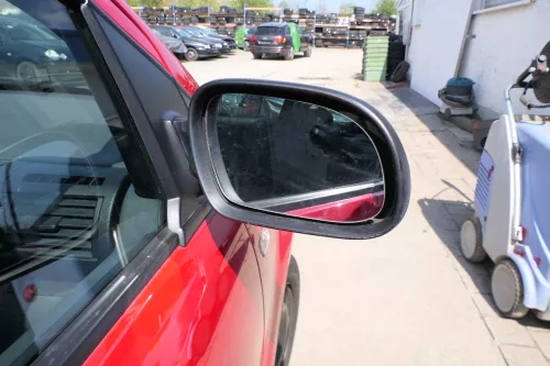 VW Fox 5Z Spiegel Außenspiegel + Glas rechts schwarz elektrischer elektrisch (168521)
