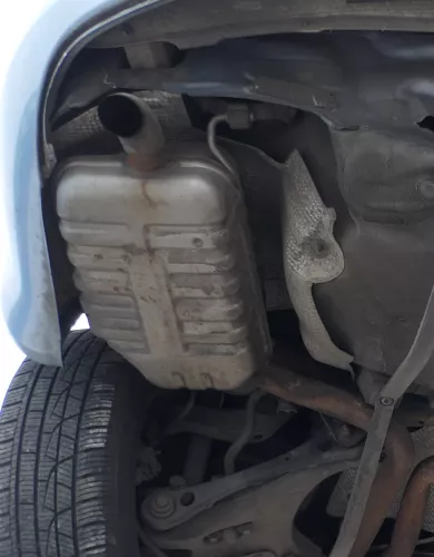 1x Audi A4 8E 8H B7 Cabrio Auspuff Endschalldämpfer links hinten 2,5 TDI